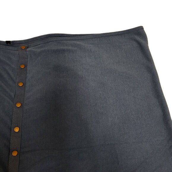 42 Pops Women Blue Neck Infinity Scarf Convertible Brass Snaps Women's One Size - Picture 7 of 14